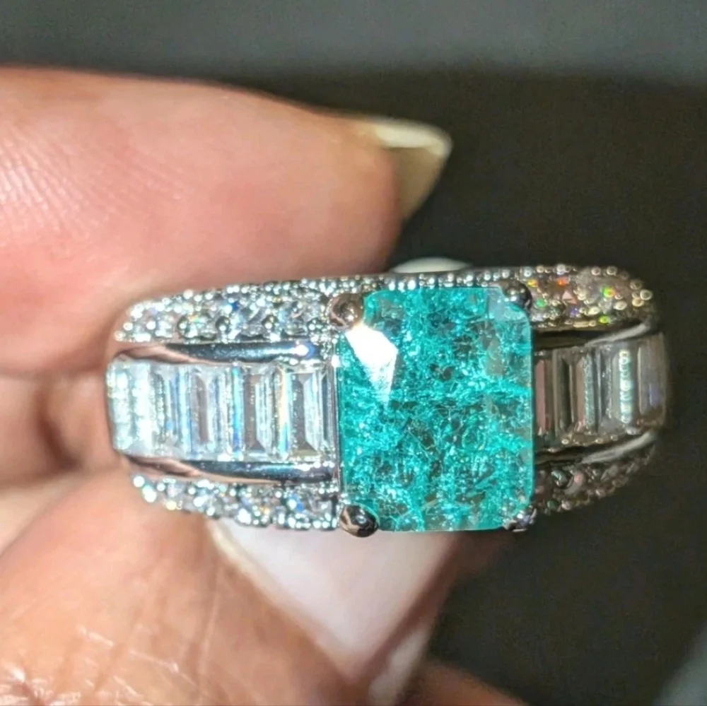 5 Ct Unisex Lab Created Diamond Sterling Silver 925 Ring For Male Or Female Sz 9